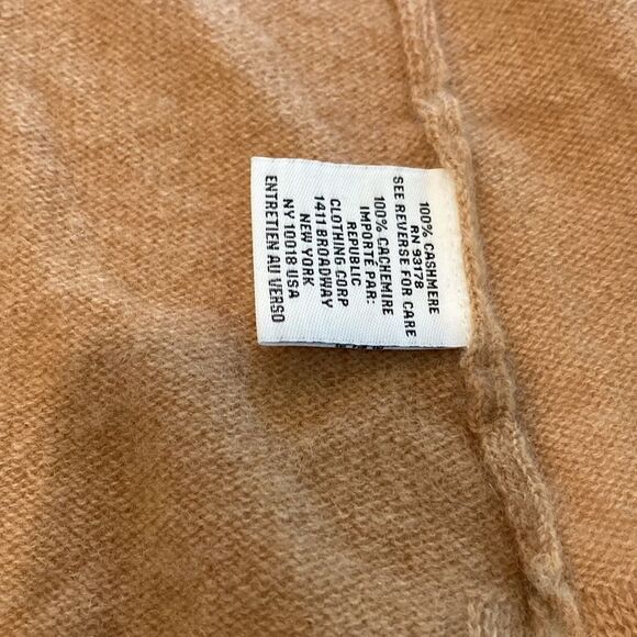 Magachoni 100% Cashmere Camel Tan Longline Soft Open Front Cardigan - Picture 8 of 8